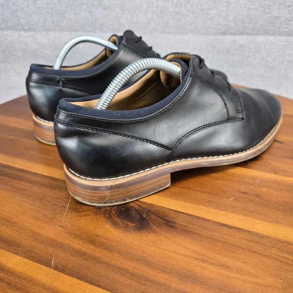Sonoma Goods For Life Theodore Mens Black Derby Dress Shoes Sz 8.5 M SNTHEODORE